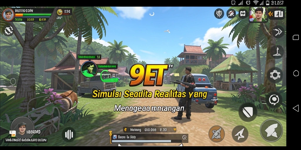 Tampilan gameplay menarik di 9ET dengan elemen simulasi yang mendetail.
