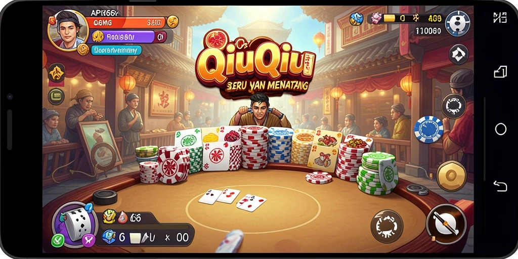 Screenshot utama API66 menampilkan permainan QiuQiu yang mendebarkan.