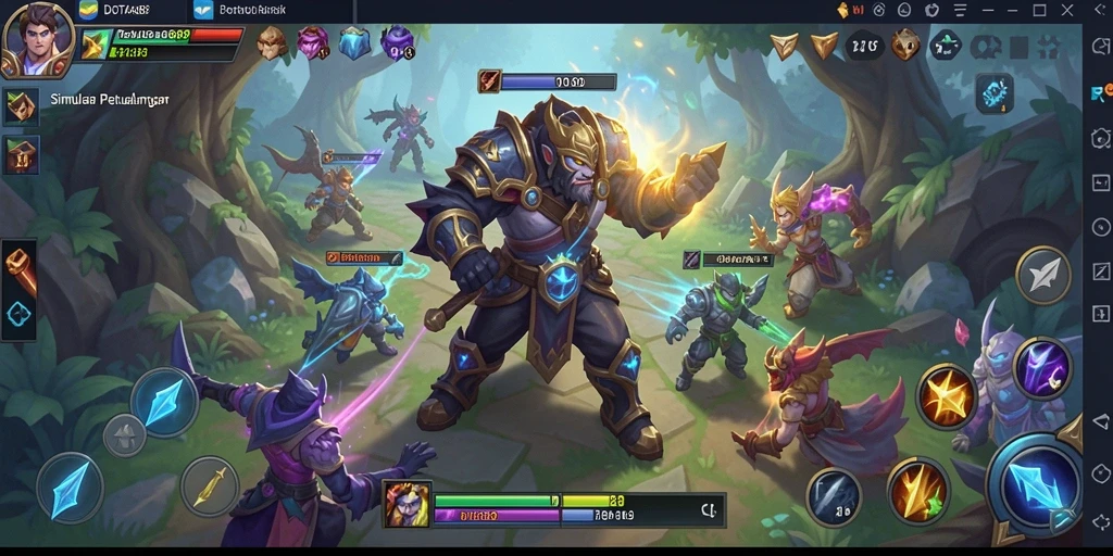 Screenshot DOTA88 menunjukkan gameplay seru dan interaksi antar karakter.