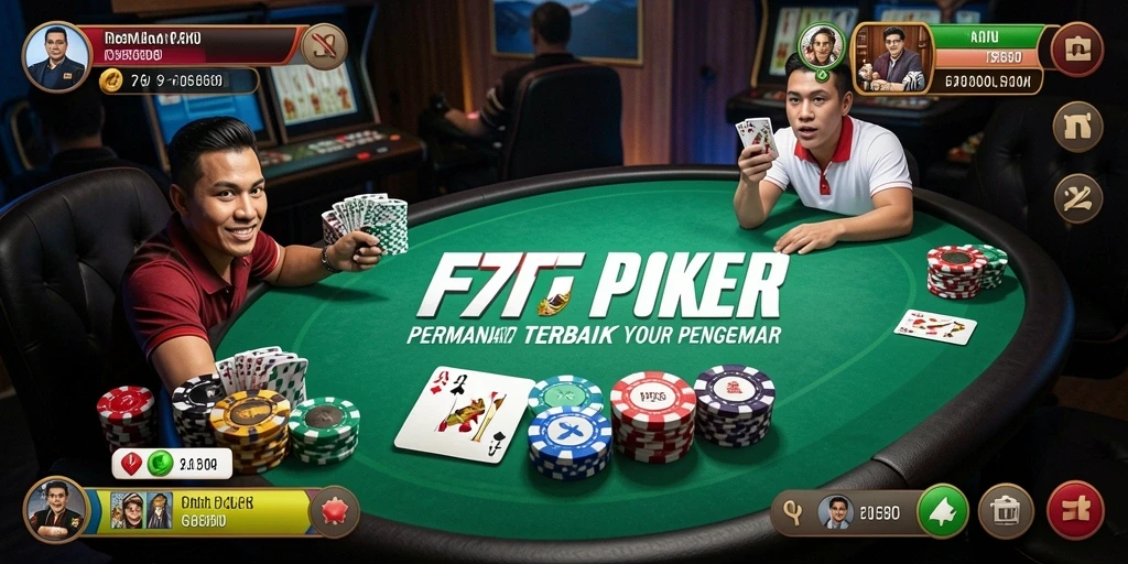 Tampilan gameplay F7F7 yang menegangkan dan menarik dalam permainan Poker.