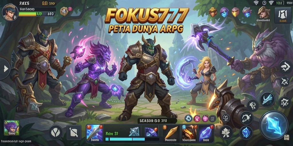 Tampilan screenshot gameplay ARPG yang seru di FOKUS777.