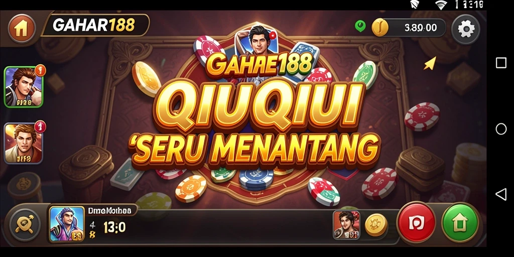 Tampilan gameplay QiuQiu yang seru dan interaktif.