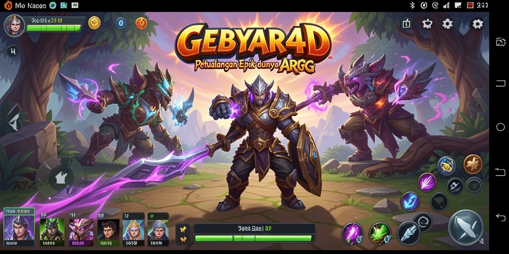 Tampilan gameplay GEBYAR4D yang seru dan mendebarkan.