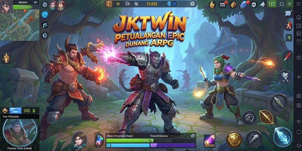Tampilan gameplay ARPG JKTWIN yang seru dan penuh aksi.