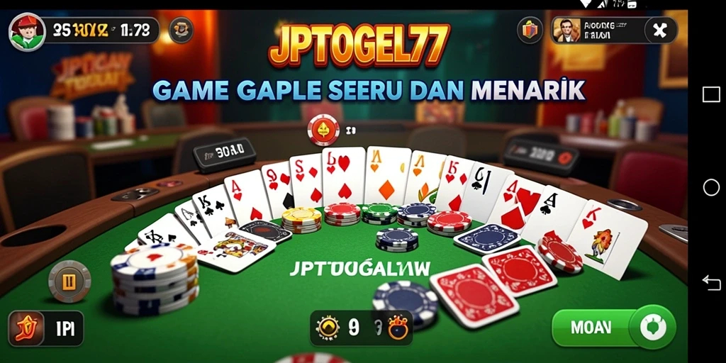 Screenshot gameplay Gaple yang seru di JPTOGEL77.