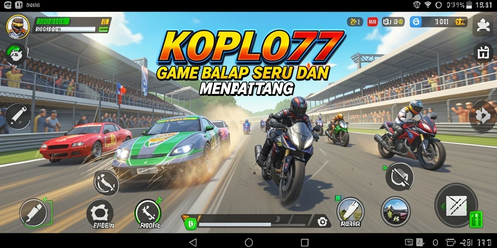 Tampilan gameplay seru dan menantang dari KOPLO77.