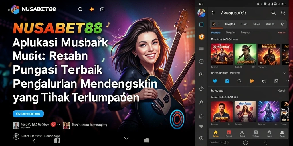 Tampilan screenshot NUSABET88 yang menunjukkan berbagai pilihan lagu.