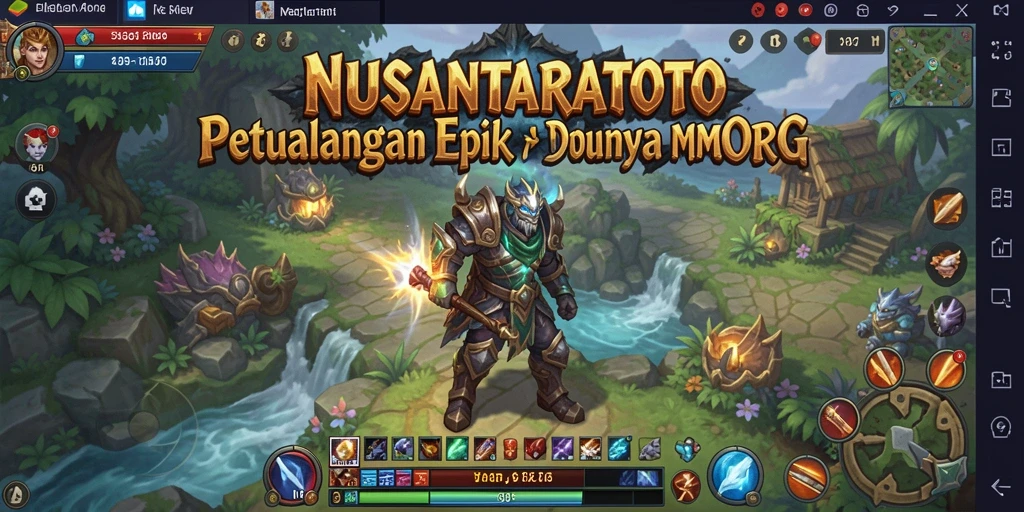 Tampilan gameplay NUSANTARATOTO yang menarik di dunia MMORPG.
