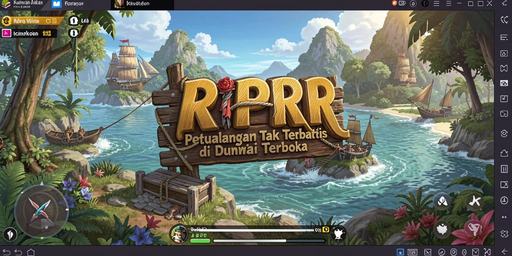 Tampilan gameplay RPRR yang menampilkan eksplorasi dunia terbuka.