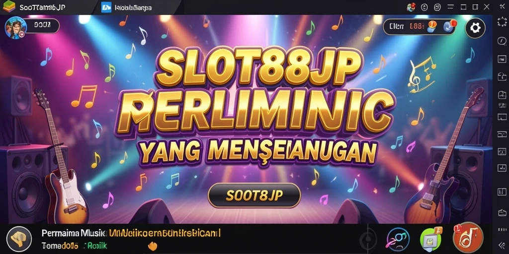 Screenshot permainan SLOT88JP menampilkan gameplay menarik dengan berbagai lagu.